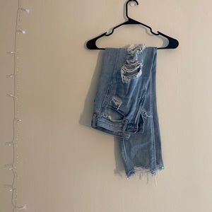 American Eagle ripped boyfriend jeans